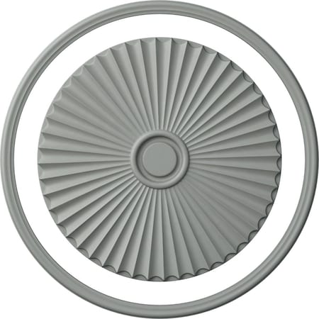 Ekena Millwork 38 1/2-in. OD x 35 1/4-in. ID Ceiling Ring with 29 1/2-in. OD Ceiling Medallion Shakuras Accent Kit CRM38OX30SH